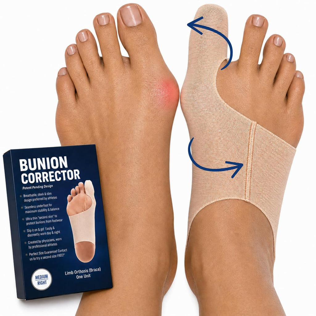 Bunion Corrector for Women and Men, Big Toe Straightener. XSmall-Left | Ultra Thin Bunion Sleeve Sock, Hallux Valgus Relief and Toe Alignment, Fits Inside All Shoes for Day and Night Wear