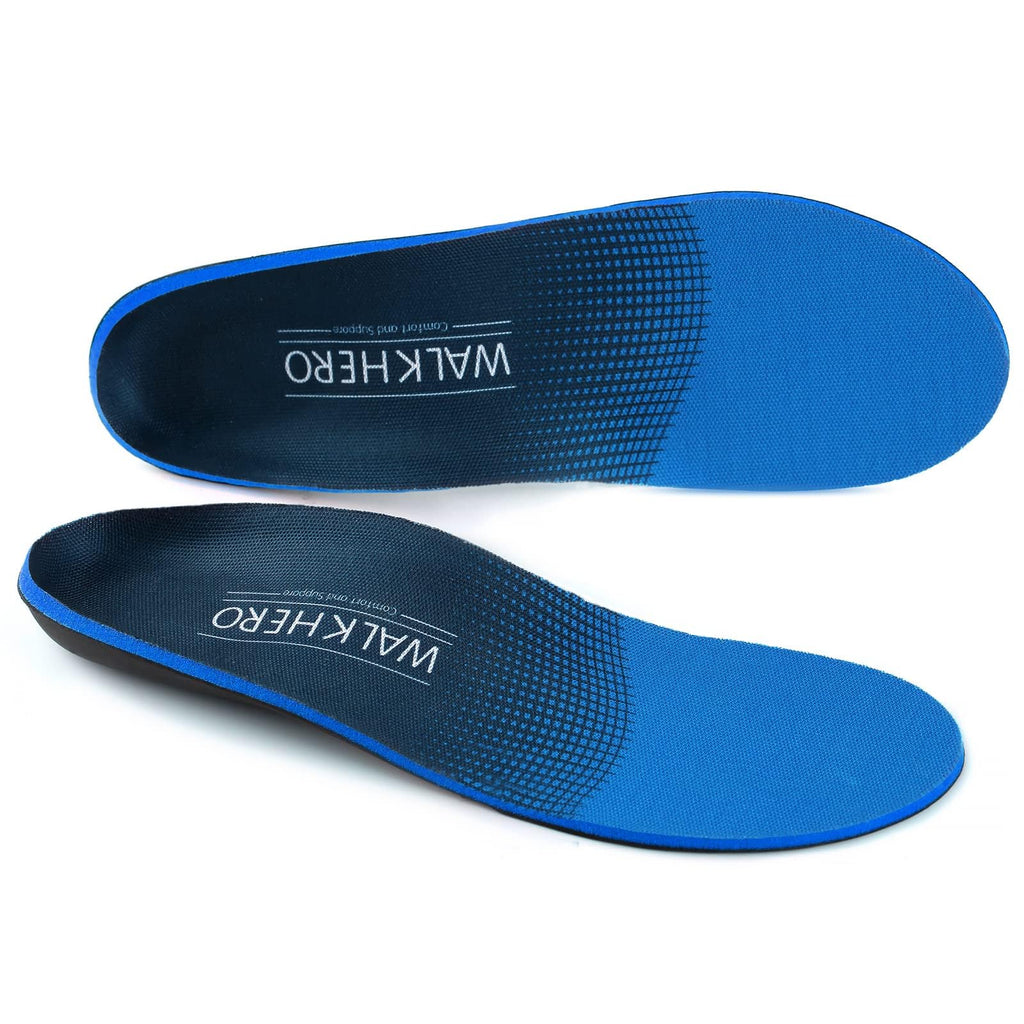 WalkHero Plantar Fasciitis Relief, Arch Support Insoles for Men Women | Shoe Inserts for Flat Feet, Orthotics Insoles All-Day Energy and Comfort with Every Step (Mens 12-12 1/2 | Womens 14-14 1/2)
