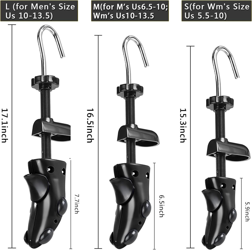 Shoe Stretcher Shoe Trees,Adjustable Length & Width for Men and Women,4-Way Adjustable Shoe Expander Widener