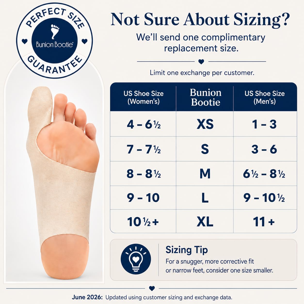 Bunion Corrector for Women and Men, Big Toe Straightener. XSmall-Left | Ultra Thin Bunion Sleeve Sock, Hallux Valgus Relief and Toe Alignment, Fits Inside All Shoes for Day and Night Wear