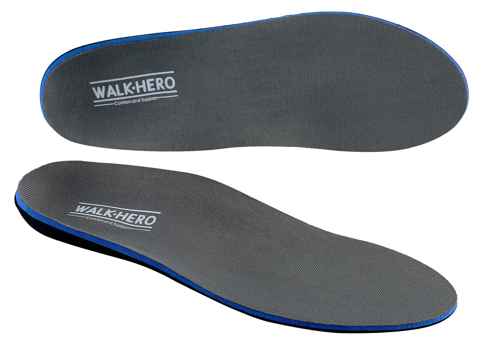WalkHero Plantar Fasciitis Relief, Arch Support Insoles for Men Women | Shoe Inserts for Flat Feet, Orthotics Insoles All-Day Energy and Comfort with Every Step (Mens 12-12 1/2 | Womens 14-14 1/2)